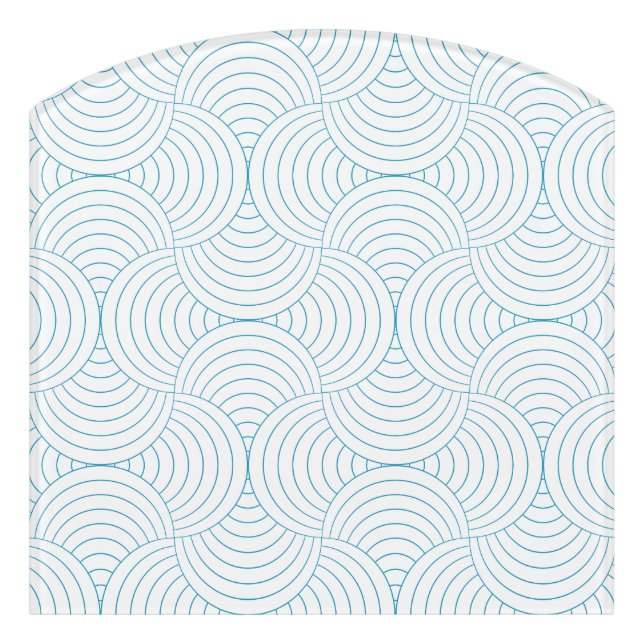 geometric #2 door sign (Contour Front)