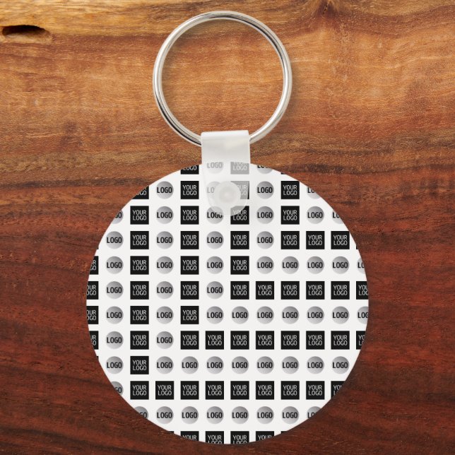 Geometric 2 Logo Pattern Design Keychain (Front)