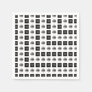 Geometric 2 Logo Pattern Design Napkins