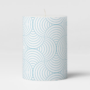 geometric #2 pillar candle
