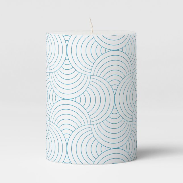 geometric #2 pillar candle (Front)