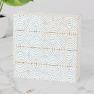 geometric #2 wooden box sign