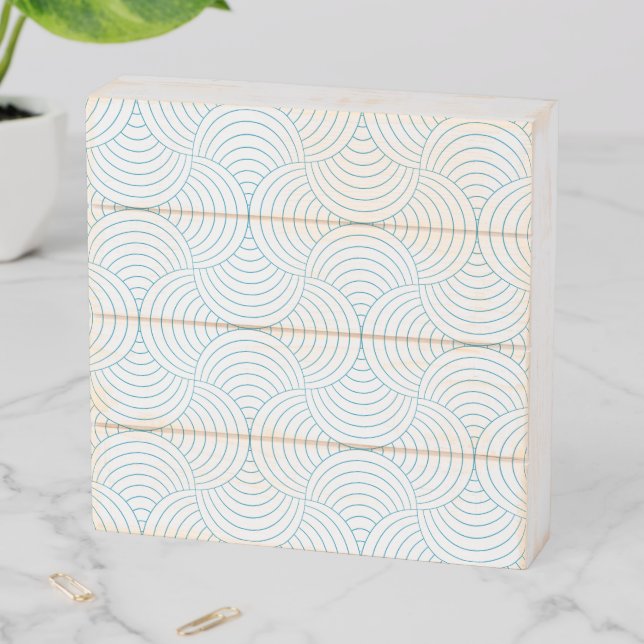 geometric #2 wooden box sign (In Situ Horizontal)