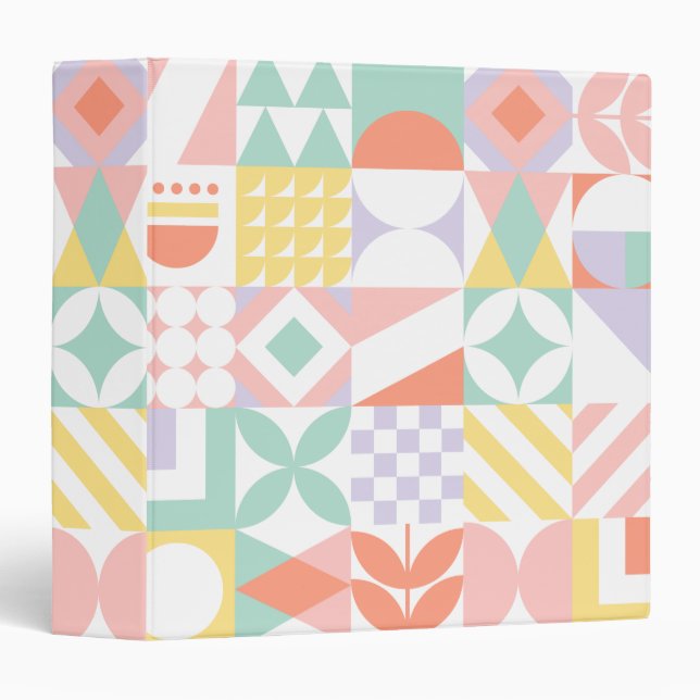 geometric #32 3 ring binder (Front/Spine)