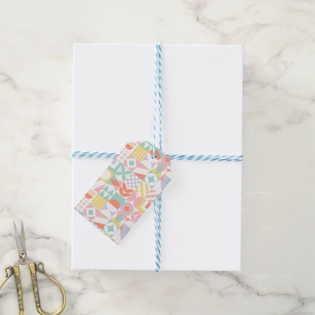 geometric #32 gift tags (With Twine)