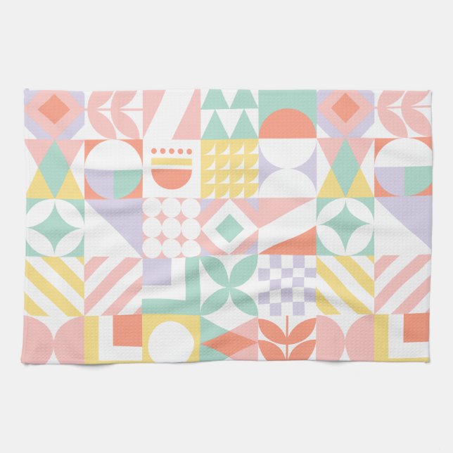 geometric #32 kitchen towel (Horizontal)