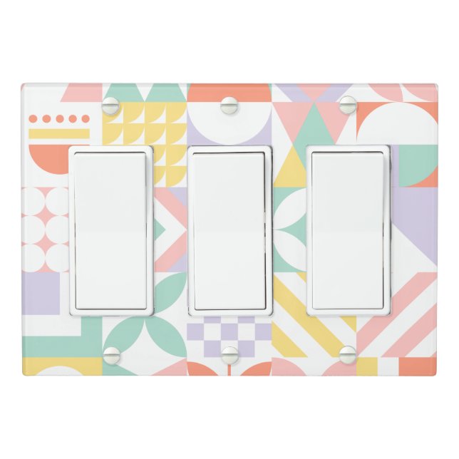 geometric #32 light switch cover (In Situ)