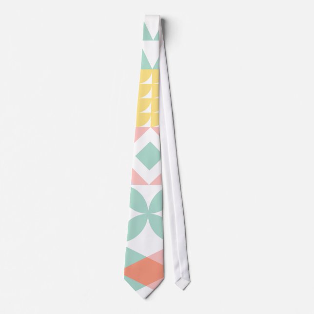 geometric #32 neck tie (Front)
