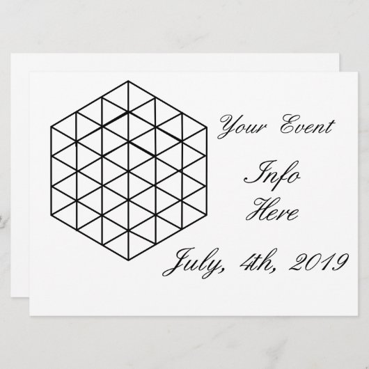 Geometric 3-D Cube Thunder_Cove (Front/Back)