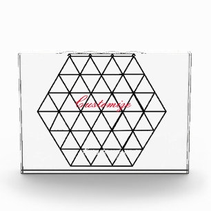 Geometric 3-D Cube Thunder_Cove Acrylic Award