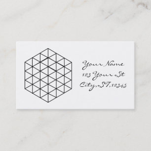 Geometric 3-D Cube Thunder_Cove Business Card