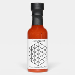 Geometric 3-D Cube Thunder_Cove Hot Sauces