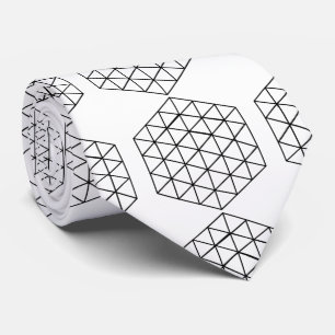 Geometric 3-D Cube Thunder_Cove Neck Tie