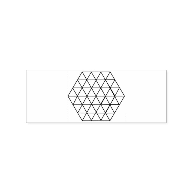 Geometric 3-D Cube Thunder_Cove Rubber Stamp (Imprint)