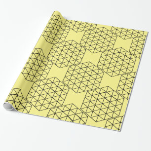 Geometric 3-D Cube Thunder_Cove Wrapping Paper