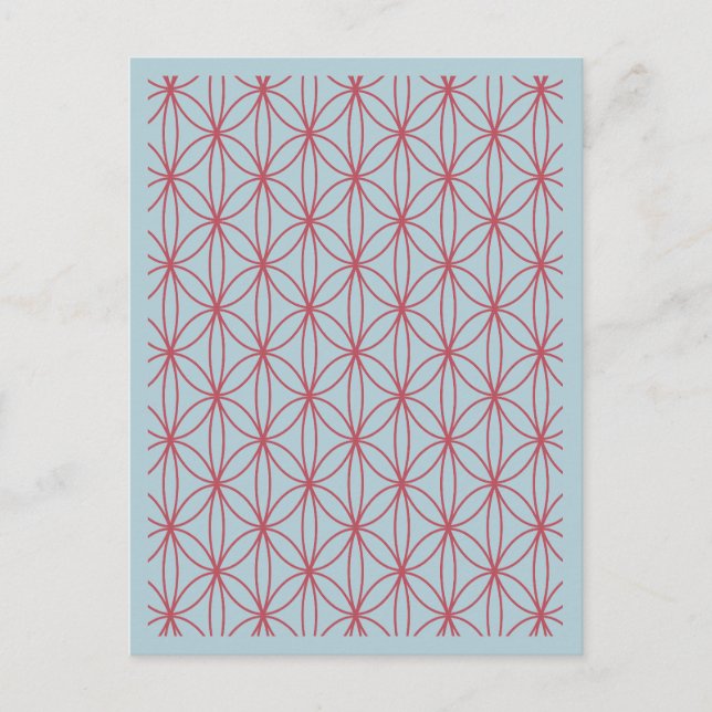 Geometric 4 Abstract Design Postcard (Front)