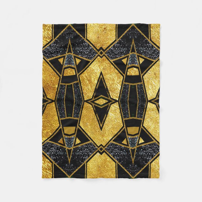 Geometric #935 fleece blanket (Front)