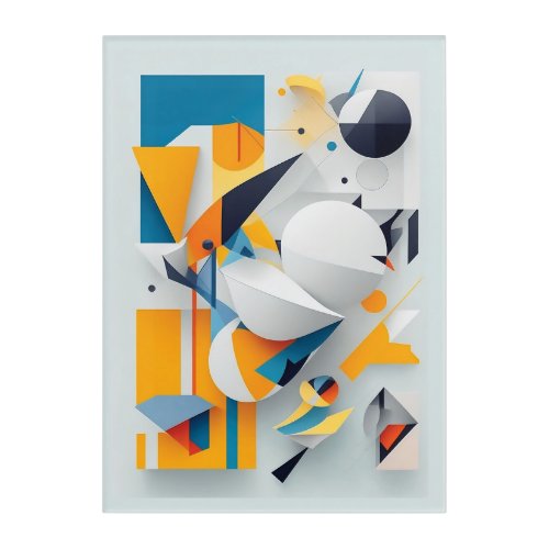 geometric abstrac art2 acrylic print