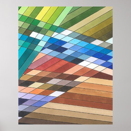 Geometric Abstract Aminette Poster