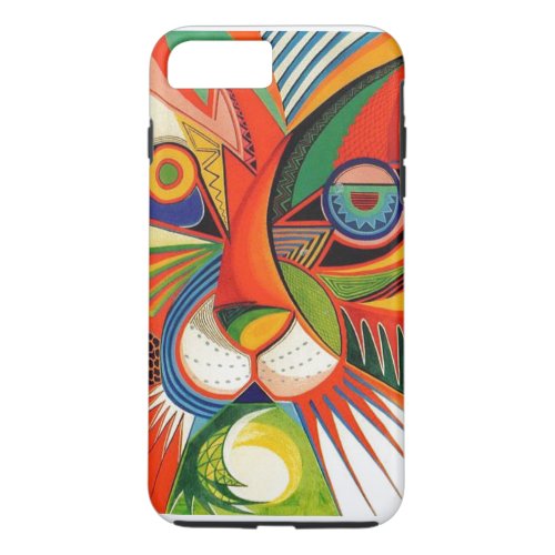 Geometric Abstract Animals Art iPhone 7 case plus