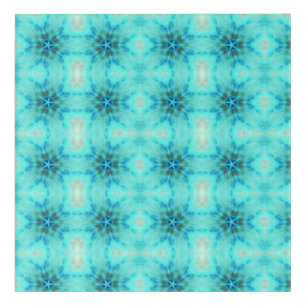 Geometric abstract art aquamarine pattern acrylic