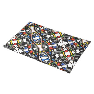 Geometric Abstract Art Blanket Cloth Placemat