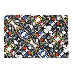 Geometric Abstract Art Blanket Placemat