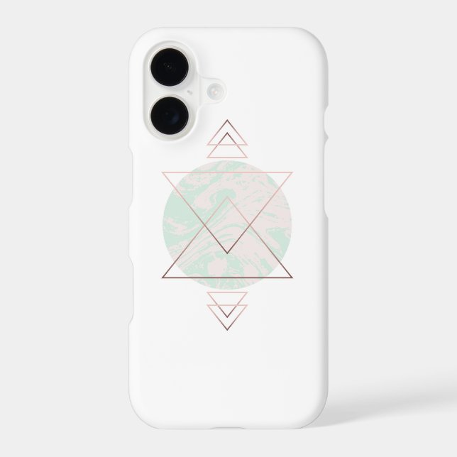 Geometric Abstract Art Design Iphone Case (Back)
