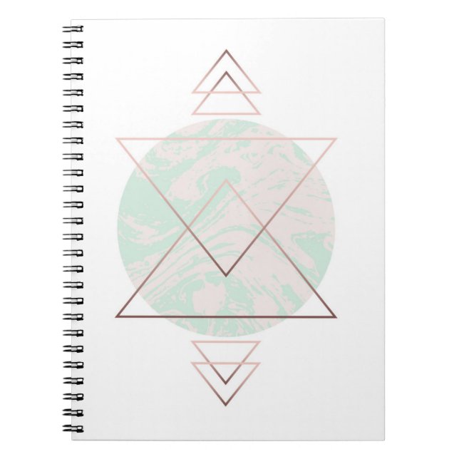 Geometric Abstract Art Design Notebook (Front)