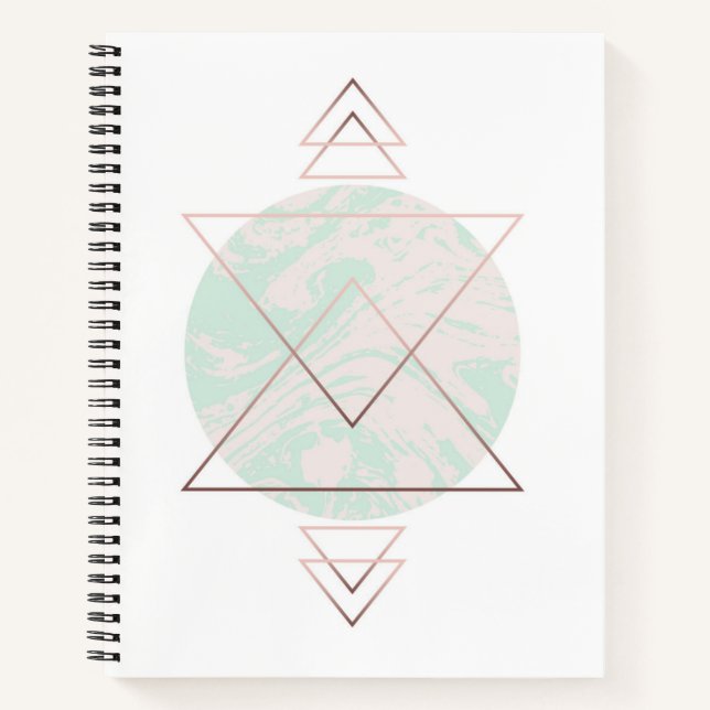 Geometric Abstract Art Design Notebook (Front)