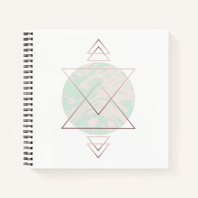 Geometric Abstract Art Design Notebook (Front)