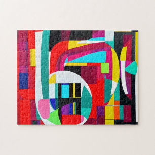 Geometric Abstract Art Jigsaw Puzzle