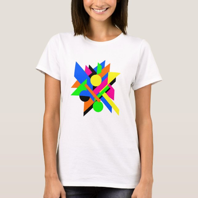 Geometric Abstract Art Modern Bold Design T-Shirt (Front)