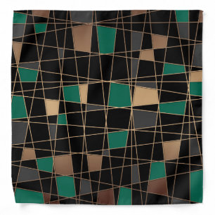 Geometric, abstract bandana