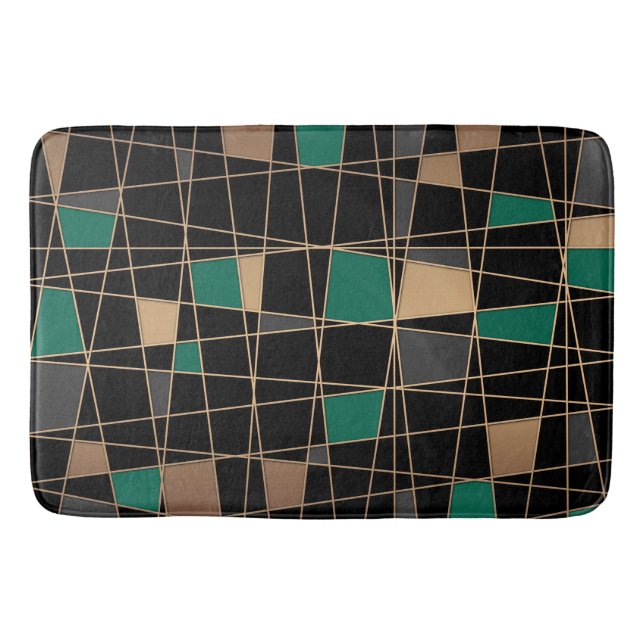 Geometric, abstract bath mat (Front)