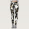 Geometric Abstract Black Floral Gold Triangles