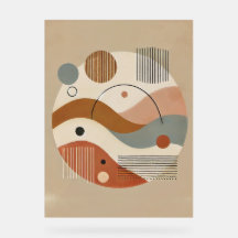 Geometric Abstract Boho Art Print