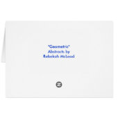 "Geometric" Abstract Cards (Back Horizontal)