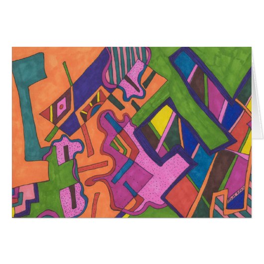 "Geometric" Abstract Cards (Front Horizontal)