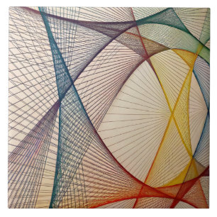 Geometric Abstract Ceramic Tile