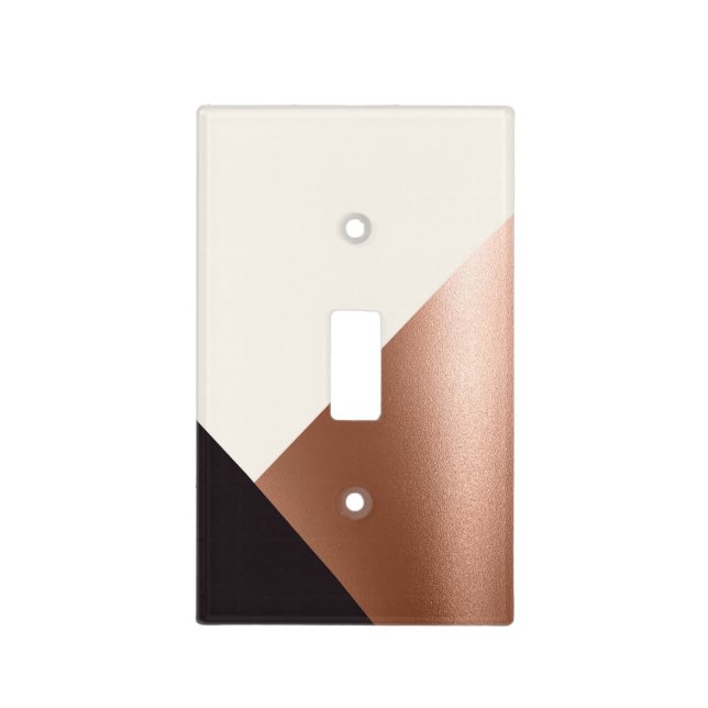 Geometric Abstract Color Block Light Switch Cover (Front)