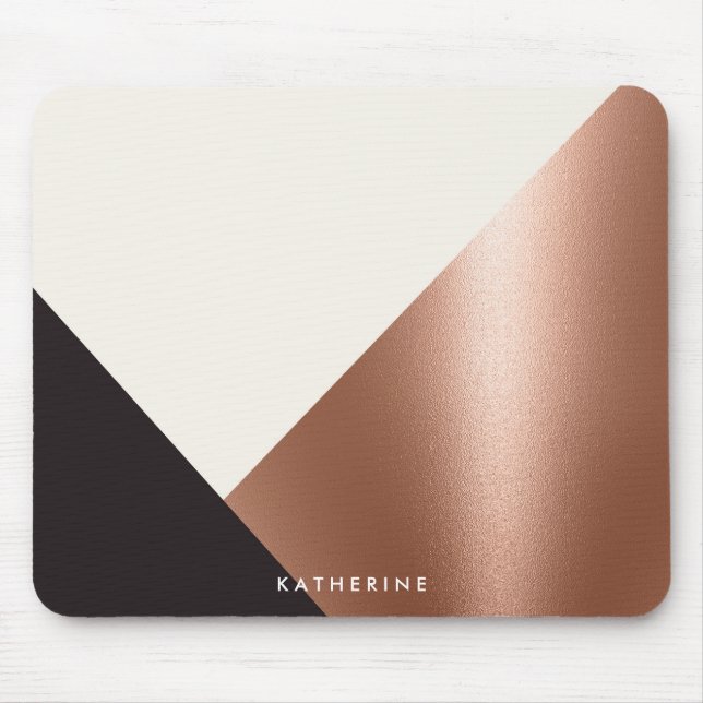 Geometric Abstract Color Block Mouse Pad (Front)