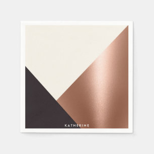 Geometric Abstract Color Block Napkins