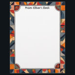 Geometric Abstract Colorful Frame Letterhead<br><div class="desc">Colorful geometric shapes make a beautiful decorative frame on this gorgeous letterhead paper.  Perfect for correspondence,  newsletters,  and invitations.  Fun,  artsy,  and bright!</div>