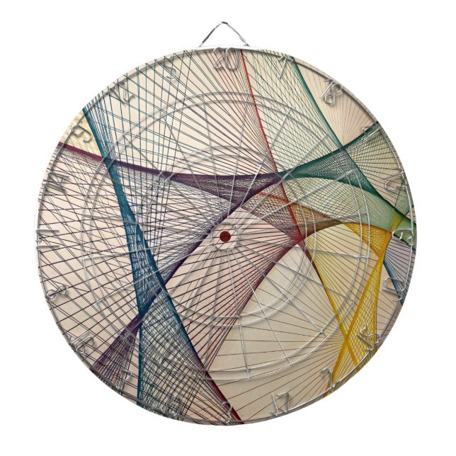Geometric Abstract Dartboard (Front)