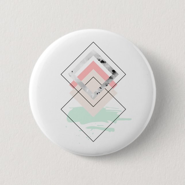Geometric Abstract Design Button (Front)