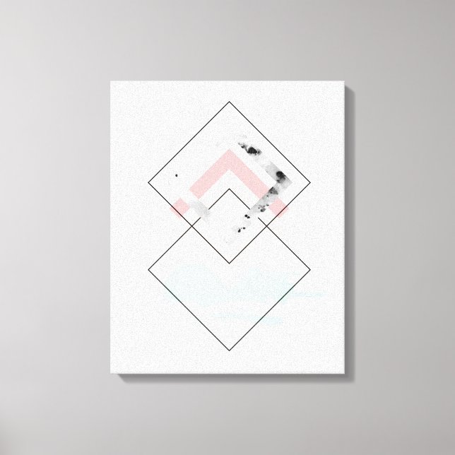 Geometric Abstract Design Canvas Print (Front)