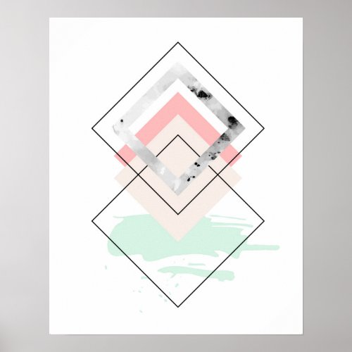 Geometric Abstract Design Poster