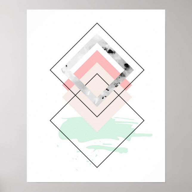 Geometric Abstract Design Poster (Front)