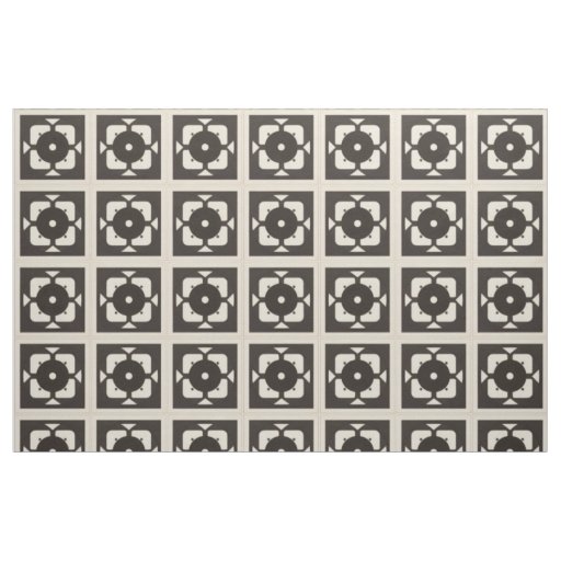 Geometric Abstract Design with Symmetrical Pattern Fabric